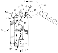 Technical drawing of tool